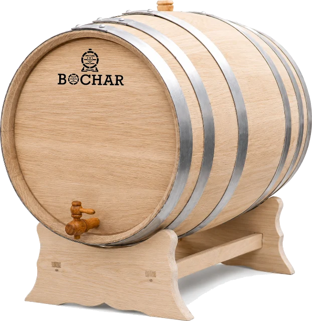 Thùng gỗ sồi Bochar 200 lít để mộc, không phủ sơn