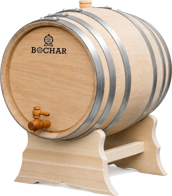 Thùng gỗ sồi Bochar 20 lít để mộc, không phủ sơn